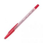 PILOT STYLO À BILLE RECHARGEABLE POINTE FINE ENCRE ROUGE CORPS PLASTIQUE CRISTAL AVEC CAPUCHON BP-SF