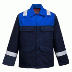 PORTWEST FR55 VESTE BIZFLAME PLUS MARINE/ROYAL - TAILLE S