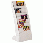 PRÉSENTOIR FIXE MONOBLOC 8 CASES JUSQU'AU FORMAT A3 PAPERFLOW - GRIS