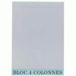 BLOC DE CONTRÔLE COMPTABLE 297X21CM 4 COLONNES 70 FEUILLETS - EXACOMPTA