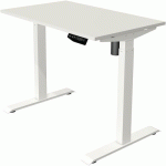 BUREAU RÉGLABLE MOVE 1 - PIÈTEMENT BLANC - 100X60 CM - BLANC - KERKMANN