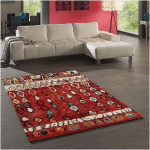 DEZENCO - 200X290 - 75 ROUGE 200X290 OEKO TEX® EN POLYPROPYLÈNE DOUX ET SOYEUX - ROUGE