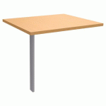 EXTENSION AERIS 60 X 80 CM HÊTRE/GRIS ALUMINIUM - BUROCEAN