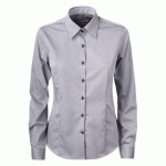 J.HARVEST & FROST YB51 TWILL CHEMISE FEMMES GRIS/NOIR - TAILLE M