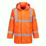 PORTWEST S160 VESTE DE PLUIE LITE TRAFFIC ORANGE - TAILLE XXL