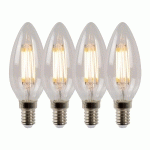 LUCIDE AMPOULE BOUGIE LED E14 4 W 2 700 K DIMMABLE X4