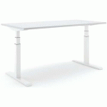 BUREAU RÉGLABLE STEELFORCE PRO 470 SLS 180 CM - BLANC GRIS - ACTIFORCE