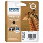 EPSON CARTOUCHE JET D'ENCRE NOIR (X2) HC T07114H