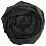 LOT DE 2 - PAPIER CRÉPON, PAQUET DE 10 FEUILLES PLIÉES 60% AU FORMAT 2,50X0,50M - NOIR