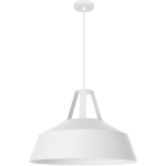 SPRING SUSPENSION, 1X E27, MAX 42W, MÉTAL, BLANC MAT, D35CM 35 BLANC - RAL 9016 - BLANC - RAL 9016 - LUMICOM