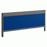 PANNEAU ÉCRAN CADRE ANTHRACITE L 120 CM POUR BUREAUX ARCH - DÉCOR BLEU INDIGO