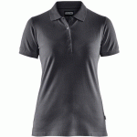 POLO FEMME GRIS FONCÉ TAILLE XS - BLAKLADER