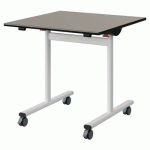 TABLE MALIBU RAB 80X80 T6 DL ST ANTIB GRIS U727/NO BLC 9016