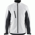 VESTE SOFTSHELL BLANC/GRIS FONCÉ TAILLE L - BLAKLADER