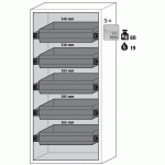 ARMOIRE SÉCURITÉ S-PHOENIX-90 S90.196.090.FWAS BLANC - ASECOS