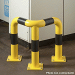 BARRIÈRE DE PROTECTION ANGLE- 64X64CM -HAUTEUR 35CM- ⌀ 76 MM - MOTTEZ