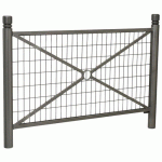 BARRIÈRE PROVINCE GRILLAGÉE 1.57 M CITY - ZINC GRIS PROCITY - PROCITY