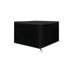 HOUSSE POUR SALON DE JARDIN,TOUTES TAILLES,HOUSSE POUR ENSEMBLES DE SIÈGES RECTANGULAIRES,ANTI-PLUIE ET ANTI-POUSSIÈRE,ANTI-UV,210D，NOIR TISSU OXFORD