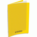 LOT DE 10 - CAHIER CONQUERANT POPLYPROPYLENE INDECHIRABLE ET LAVABLE PAPIER VELIN EXTRA 24X32 CM 60 PAGES SEYES