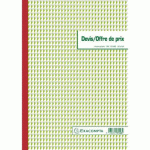 LOT DE 5 - CAHIER DE DEVIS / OFFRE DE PRIX MANIFOLD EXACOMPTA AUTOCOPIANT 29,7 X 21 CM 50 PAGES TRIPLE EXEMPLAIRES 13146E