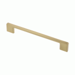 POIGNÉE DE MEUBLE EN ZAMAK UZ-819 - LONGUEUR 193 MM - ENTRAXE 160 MM - OR BROSSÉ SYNERCIA