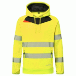 PORTWEST DX483 SWEAT À CAPUCHE DX4 HI-VIS JAUNE/NOIR - TAILLE XXXL