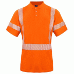 PROJOB 6015 PIQUE BI MATIERE EN ISO 20471 CLASSE 2/3 ORANGE - TAILLE S