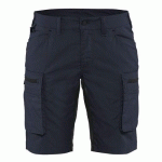 SHORT SERVICES STRETCH FEMME MARINE FONCÉ/NOIR TAILLE 52 - BLAKLADER