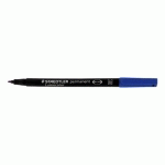 LOT DE 2 - STYLO FEUTRE STAEDTLER LUMOCOLOR 317 M PERMANENT POINTE 1 MM - ÉCRITURE MOYENNE BLEU