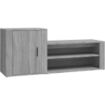 VIDAXL - ARMOIRE À CHAUSSURES SONOMA GRIS 130X35X54 CM BOIS D'INGÉNIERIE