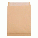 BOITE DE 250 POCHETTES KRAFT BRUN 24-260X330 MM AVEC SOUFFLET DE 30 MM - AUTO-ADHÉSIVES - 120G/M2 - BRUN