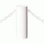 BORNE BARCELONE Ø 22 CM 2 ANNEAUX - ZINC BLANC 9010 - PROCITY