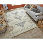 FLAIR RUGS - TAPIS ETHNIQUE POUR SALON ZANE BEIGE 160X230 - BEIGE