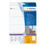 HERMA ETIQUETTE REPOSITIONNABLE POUR CLASSEUR HERMA - BLANC - 192X61 MM - BOÎTE DE 100 ÉTIQUETTES