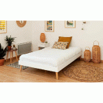 PACK LIT EUPHOR + MATELAS  BLANC 120X190 CM