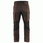 PANTALON DE TRAVAIL SERVICES STRETCH MARRON/NOIR TAILLE 46C - BLAKLADER