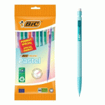 PORTEMINE BIC MATIC PASTEL POINTE 0,7 MM HB - POCHETTE DE 10 ASSORTIES
