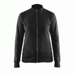 SWEAT ZIPPÉ FEMME NOIR TAILLE XXS - BLAKLADER