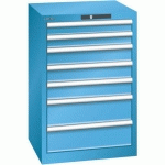 ARMOIRE BLEU CLAIR 564X572X850 AVEC 7 TIR. 75KG _ 14.252.010 - LISTA