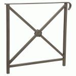 BARRIÈRE HÉRITAGE ROSACE 80 CM SIMPLE CROSSE - GRIS PROCITY - PROCITY