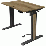 BUREAU RÉGLABLE MOVE 1 ADVANCE ÉRABLE/ANTHRACITE 100X60CM - KERKMANN