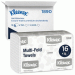 PAPIER ESSUIE-MAINS PLIAGE ENCHEVÊTRÉ KLEENEX AIRFLEX 1890 - CARTON DE 2400