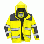PORTWEST C466 BLOUSON HIVIS 3 EN 1 JAUNE/MARINE - TAILLE XXL