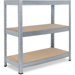 SHELFPLAZA - PRO 100X120X50 CM ÉTAGÈRE CHARGE LOURDE GALVANISÉ / ETAGERE METAL 3 PLATEAUX / CAPACITÉ D' ÉTAGERE MÉTALLIQUE 200KG / MEUBLE ETAGERE