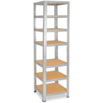 SHELFPLAZA® HOME 180X50X50CM ÉTAGÈRE CHARGE LOURDE GALVANISÉ / ETAGERE METALLIQUE 7 NIVEAUX / 125KG CAPACITÉ CHARGE / ETAGERE EN METAL, ÉTAGÈRES DE