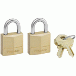 CADENAS À CLÉS EN LAITON MASSIF - LARGEUR 20 MM - MASTER LOCK