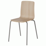 CHAISE MALIBU 4P T6 COQUE ACACIA LAK 1277 / ACIER GRIS 9006 - MANUTAN EXPERT