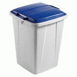 CONTENEUR À DÉCHETS DURABIN 90 LITRES TRI SÉLECTIF DURABLE, COUVERCLE BLEU