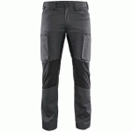 PANTALON DE TRAVAIL SERVICES STRETCH GRIS FONCÉ/NOIR TAILLE 54C - BLAKLADER