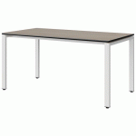 TABLE MALIBU 160X80 T6 SOUDÉ STRA CHÊNE 1146/NOIR BLC 9016 - MANUTAN EXPERT